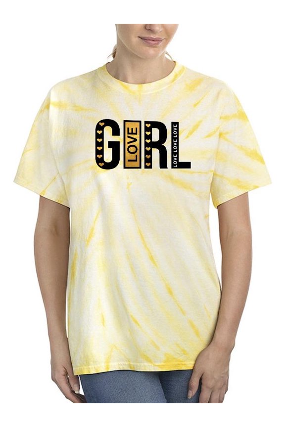 Girl Love Noir Gold Tie Dye Cyclone Women -Image by Shutterstock, Female Medium