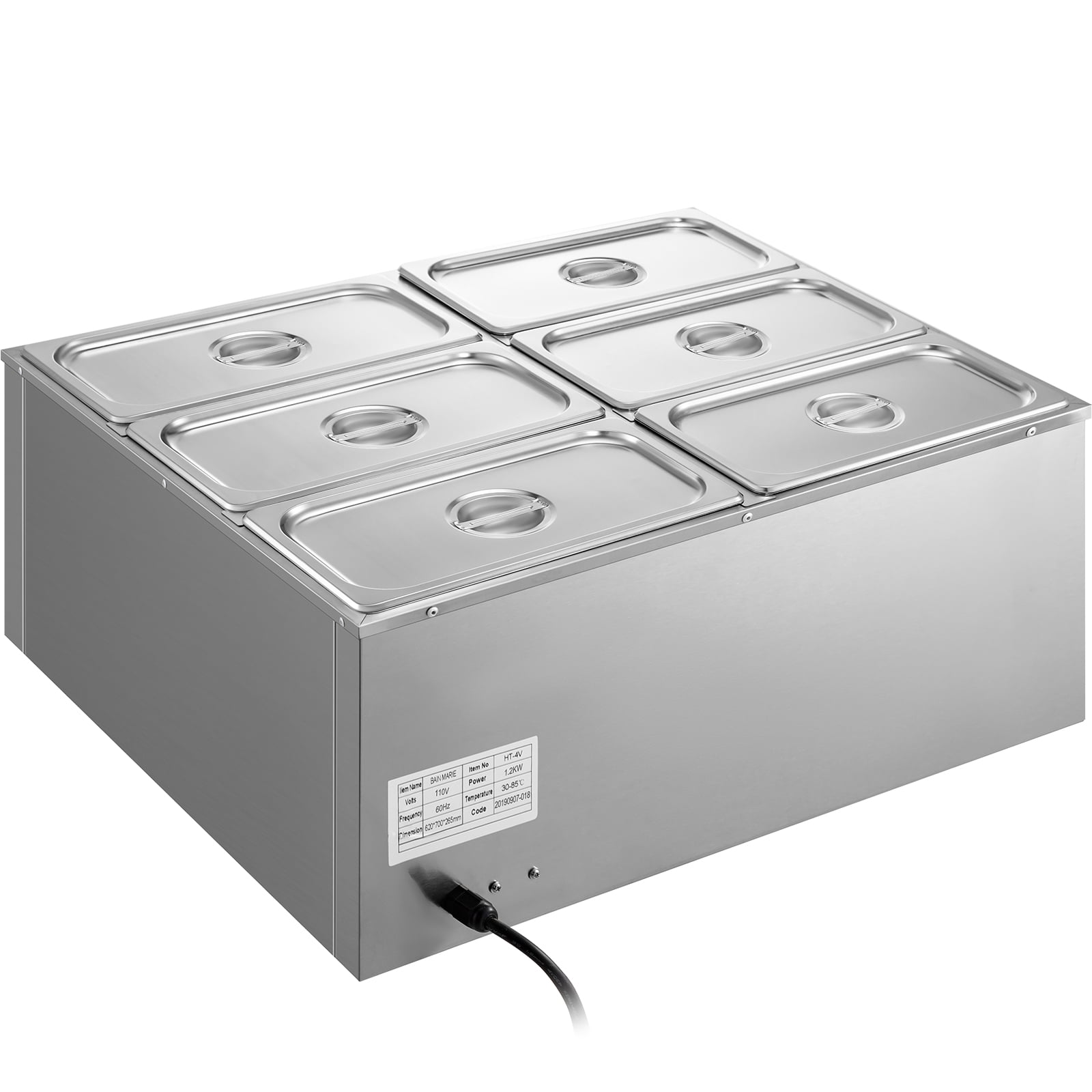 Stainless Steel Commercial Food Warmer Milk Steamer 6ltr Electric,  Size/Dimension: 350 X 325 X 425 Mm