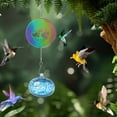 thumbnail image 4 of Painted Hummingbird Shaped Feeder & Wind Chime Outdoor Decor – Colorful Bird Attractor, Garden Pendant, Sunlight Refractor, Hanging Bird Feeder for Garden & Patio, 4 of 5