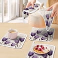thumbnail image 5 of Purple Tulip Flower Pot Holders for Kitchen Heatproof Potholder, 3 Pack Aesthetics Farmhouse Floral Plant Hot Pads Multipurpose Oven Pads Cloth Potholders Trivet for Cooking Baking, 5 of 8