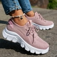 thumbnail image 5 of Womens Chunky Walking Shoes Comfortable Arch Support Orthopedic Woven Non Slip Jogging Work Fashion Sneakers, 5 of 8