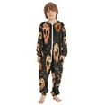 thumbnail image 2 of Vzayyk 4T-14Y Size Aviliable Cozy One-Piece Footless Sleeper Pajama Leopard Skulls, 2 of 8