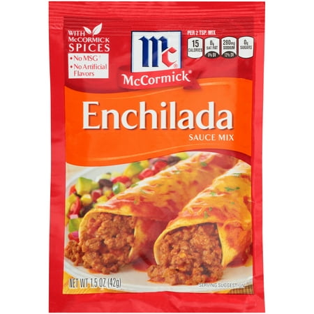 (4 Pack) McCormick Enchilada Sauce Mix, 1.5 oz (Best Store Bought Red Enchilada Sauce)