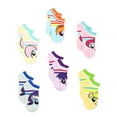 thumbnail image 5 of My Little Pony Girls Toddler No Show 6 Pack Socks Set 43MJ132GNSYT, 5 of 7