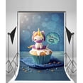thumbnail image 3 of ABPHOTO Polyester 5x7ft Unicorn Backdrop Phtotgraphy Unicorn Cupcakes Unicorn Are Real Backdrops for Birthday Party Baby Shower Children Baby Kids Girls Photo Background Studio Props, 3 of 4
