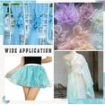 thumbnail image 5 of 5 Yard Sheer Iridescent Organza Fabric Cyan Magic Laser Holographic Gauze Fabric DIY for Costume Curtain Shiny Photography Background DIY for DIY Dress Curtain Background Wedding Party Home, 5 of 6
