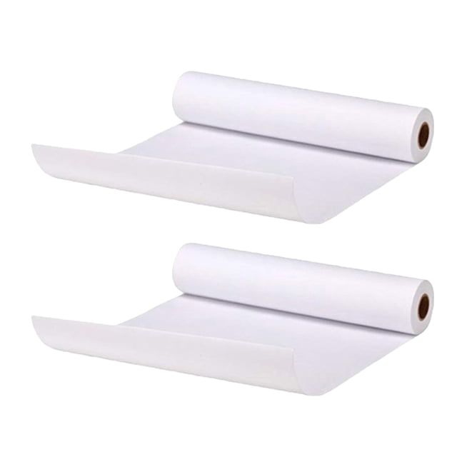 2 de papel de dibujo, papel de pintura, papel de acuarela, papel de dibujo, bloque de acuarela para , dibujo de 92 cm x 10 m Zulema Rollo de papel blanco para manualidades