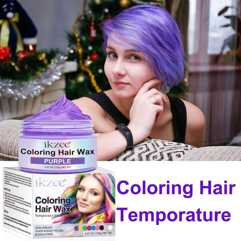 IKZEE, Coloring Hair Wax, Purple, Washable, Long Lasting - Walmart.com