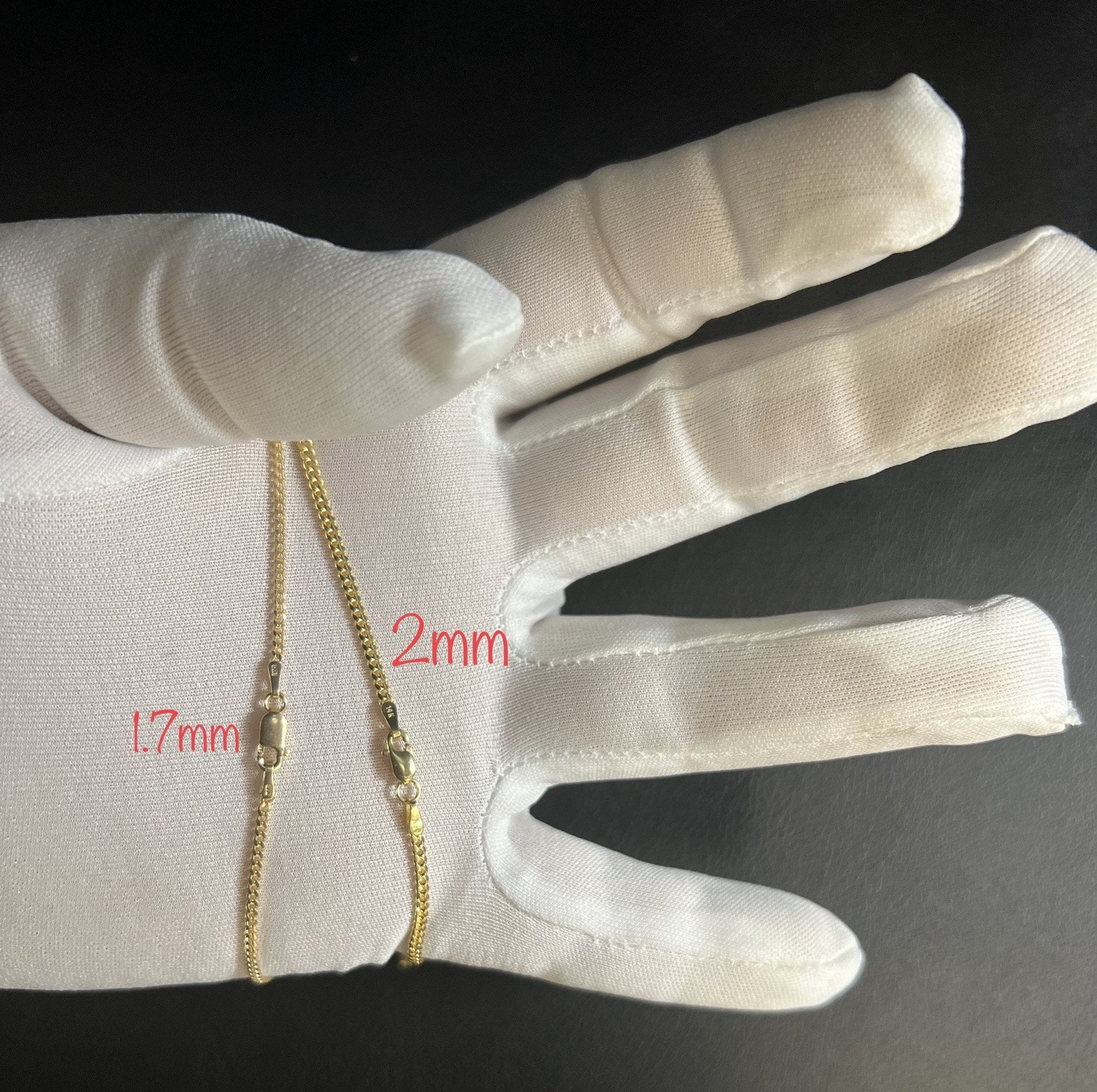 14k Real SOLID Gold Miami Cuban Link Chain Necklace 1.1mm - 7mm, Real 14K Yellow Gold,Man Gold Chain,Ladies Gold Chain, Heavy 14k Gold Chain (Width:5 mm; Necklace length:18;)
