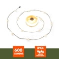thumbnail image 4 of Ozark Trail 600 Lumen 2-in-1 Camping Light with 32.5 ft String Light – Lantern & Ambient Lighting Combo, Beige/White, 4 of 14