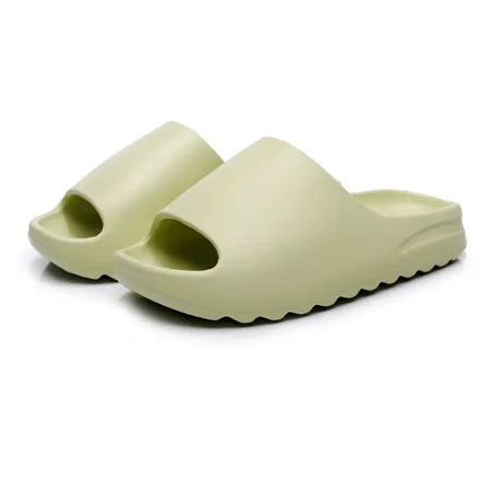 

Women‘s Platform Open Toe Sllippers Solid Color Non Slip Bathroom Slides Wear-resistant Indoor Shoes