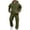 Army Green-20914LL, variant on Fleece Men's Sweatshirt Suit 2 Piece Outfit Solid Color Oversized Sweatshirt Cargo Jogger Sweatpants Fall Winter Warm Men Sweatsuits Sets Light Purple L