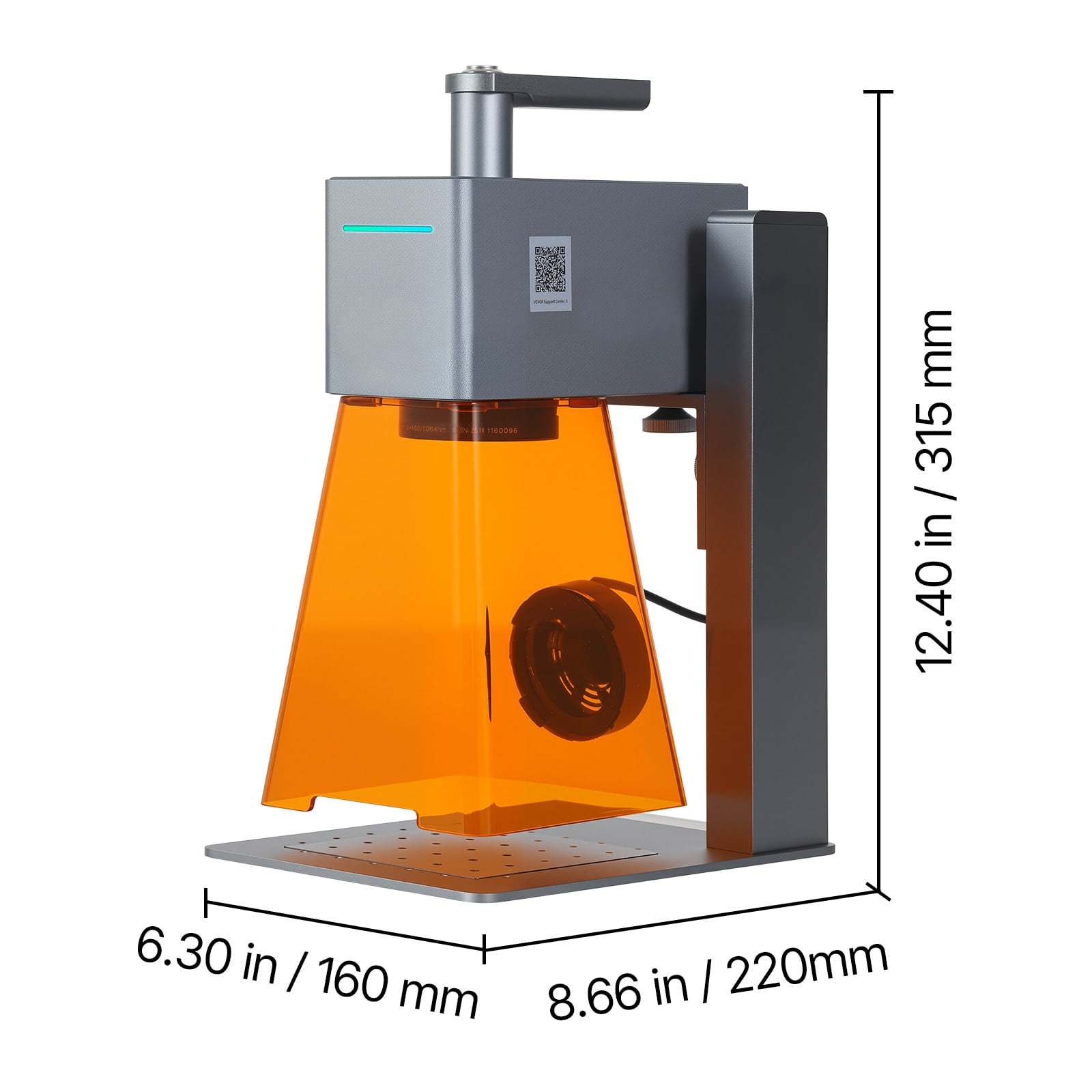 KFFKFF Portable Laser Engraver, 5000 mm/s Speed, 12W Handheld Blue Laser Cutter, Precision 0.01 x 0.01 mm, DIY Tool for Wood, Acrylic, Leather, and Fabric, Class 4