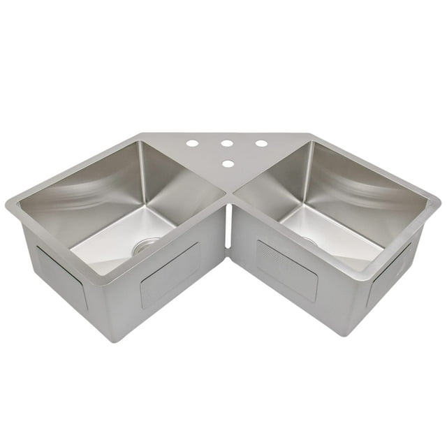 Wells NCU3333-1010-BF Évier de Cuisine, Papillon, Acier Inoxydable