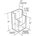 thumbnail image 5 of 80 Pocket, Two-Sided 24"W x 48"H Pegboard Brochure Floor Display Kit, 5 of 5