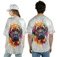 thumbnail image 5 of Watercolor Drip Mastiff Pop Art Colorful Portrait Artwork All Over Print 3D Baseball Shirt Mastiffs Dog Lover Gifts Idea Softball Sport - 01009, 5 of 6