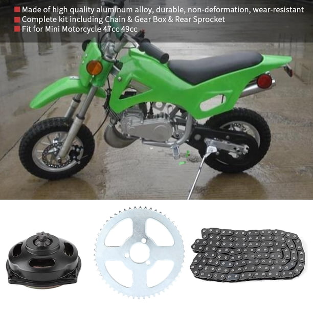 Sistema de transmisión de engranajes 6T Kit de cadena y piñón trasero T8F para ANGGREK Otros