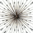 thumbnail image 4 of DecMode Silver Metal Starburst Wall Decor with Crystal Embellishment, 4 of 7