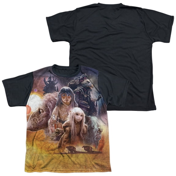 Dark Crystal - Painted Poster - Youth Short Sleeve Black Back Shirt - Large