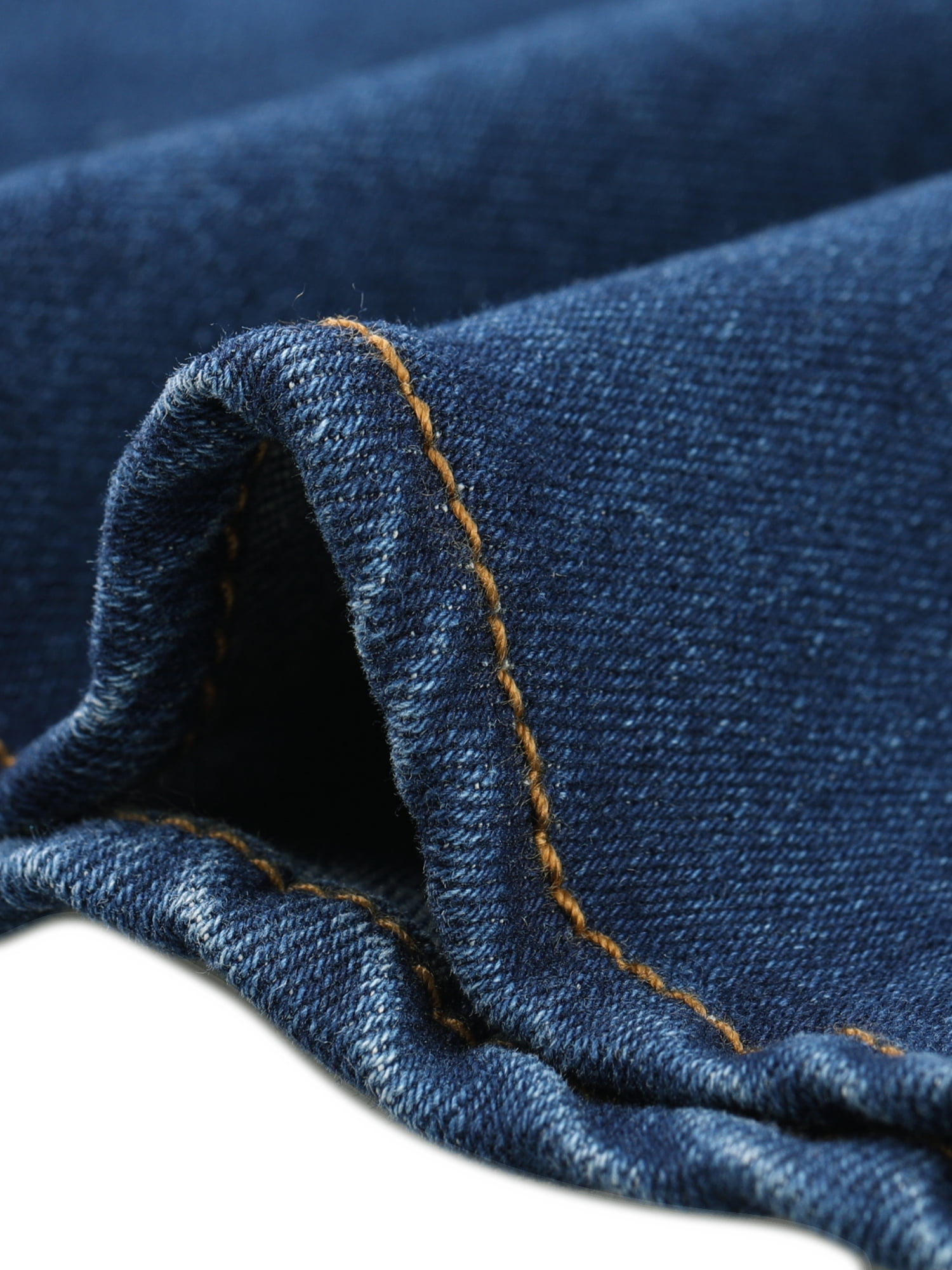 DARING DIVA Women's Soft Elegant Washed Fishtail Casual Midi Denim Skirt S Blue