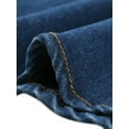 thumbnail image 5 of DARING DIVA Women's Elegant Washed Fishtail Midi Denim Skirt M Blue, 5 of 6