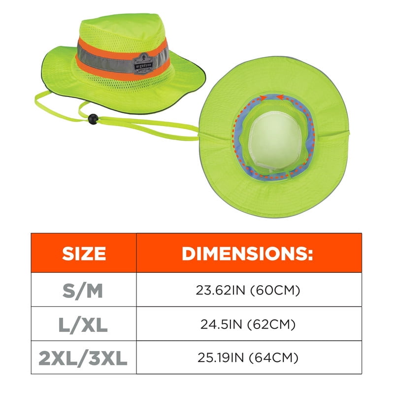 Hi-Vis 12600 Ranger Sun Hat - PVA Cooling, Size 2XL/3XL