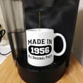 thumbnail image 3 of ThisWear 70th Birthday Mug Made in 1956 Original Parts 70th Birthday Party Decor 11oz Ceramic Coffee Mug with Handle White, 3 of 8
