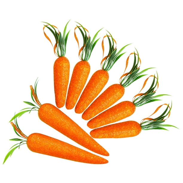 8 Uds adornos colgantes de Pascua espumas zanahorias decoración colgante espumas zanahoria colgante de Pascua