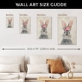 thumbnail image 7 of WFSposter Retro Bunny Rabbit Canvas Wall Art Country Animal Painting Cute Rabbit with Garland Wall Décor Home Artwork for Nursery Decor Bathroom Bedroom Kitchen Kid's Room Decoration 12x16in Framed, 7 of 7