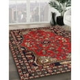 thumbnail image 3 of Ahgly Company Machine Washable Indoor Square Traditional Dark Almond Brown Area Rugs, 7' Square, 3 of 7