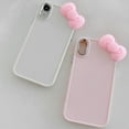 thumbnail image 2 of Kawaii Bowknot Case for iPhone XR, Cute 3D Pink Bow Phone Case Protective for Women & Girls Kids, (White,iPhone XR,6.1 inch), 2 of 9