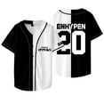 thumbnail image 2 of Kpop ENHYPEN Baseball Jacket Tee Walk The Line World Tour Merch Jersey Unisex Short Sleeve T-Shirts, 2 of 6