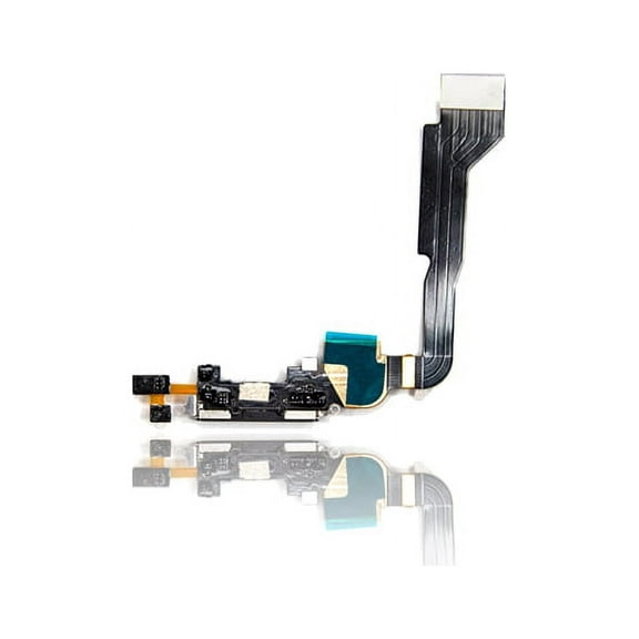 Replacement Charging Port Cable Compatible For iPhone 4 (CDMA) (Black)