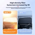 thumbnail image 4 of Magnetic Car Sunshade Universal Foldable Unobstructed View Nylon Mesh Curtain With Strong, 4 of 8