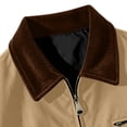 thumbnail image 6 of Winter Jackets for Men Solid Color Turndown Collar Loose Casual Jacket Long Sleeve Warm Outerwear With Pockets Daily Winter Wear, 6 of 8