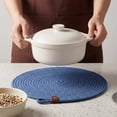 thumbnail image 4 of Unique Bargains Farmhouse Placemats 4pcs Dark Blue 13"x13", 4 of 6