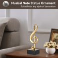 thumbnail image 3 of Hweilai statue Note, sculpture Décorative Note Dorée, 3 of 5