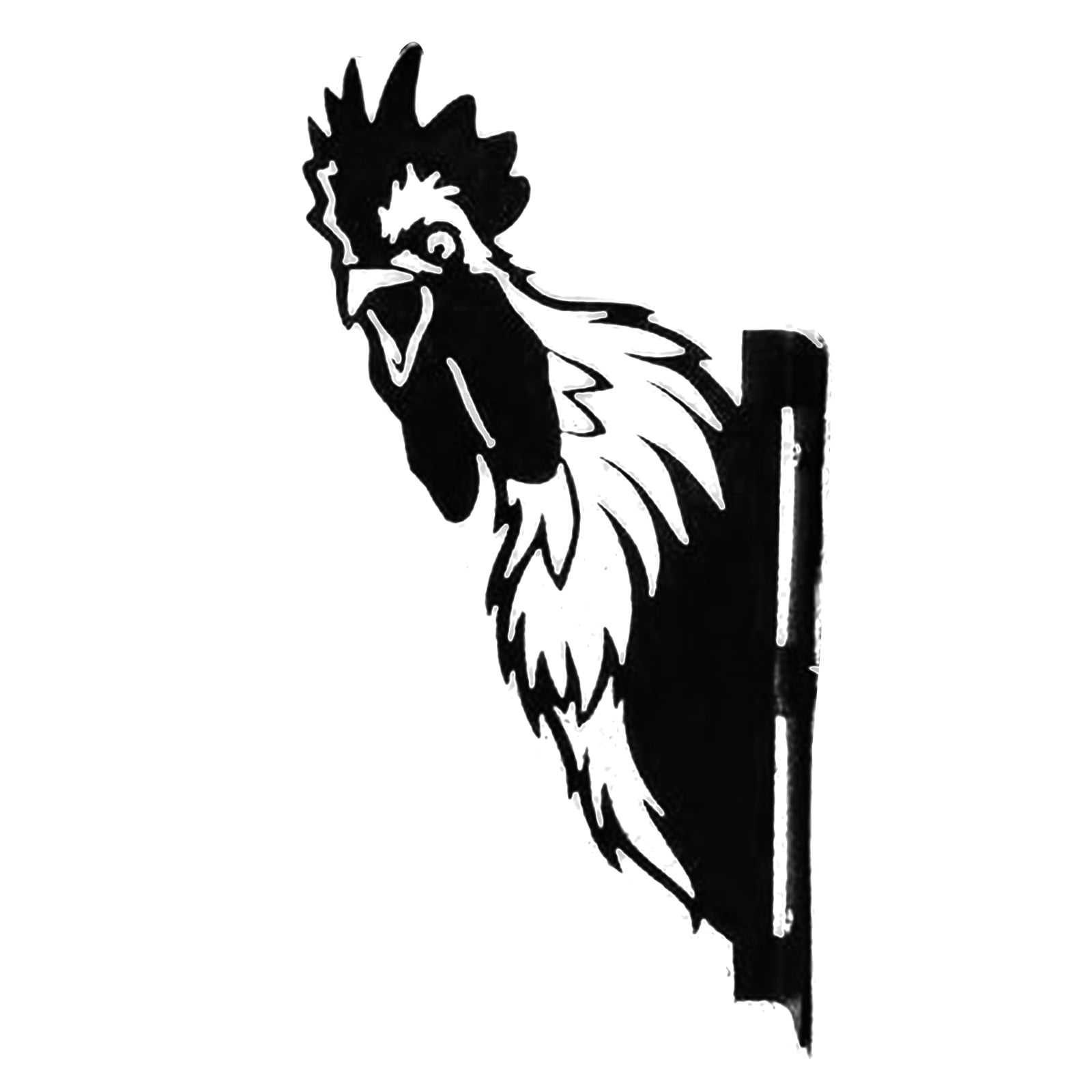 Farm Garden Animal Metal Art Peeking Animals Silhouette Ornament Crafts