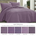 thumbnail image 6 of Exclusivo Mezcla Twin Quilt Set, 2-Piece Lightweight Twin Quilts Soft Bedspreads Bed Coverlets, Dusty Lavender, 68"x88", 6 of 8