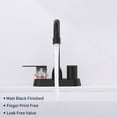 thumbnail image 4 of IVV 2-Handle Bathroom Sink Faucet, 360 Degree High Arc Swivel Spout Centerset 4 Inch Vanity Faucet RV Bathroom Faucet 3 Holes Lavatory Faucet, Matte Black, 4 of 6