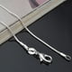 thumbnail image 5 of 25 collares de cadena de serpiente de 16 pulgadas con baño de cobre y colgante de plata para hombre y mujer (color plateado)., 5 of 6