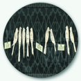 thumbnail image 1 of Designart 'French Bird Puce Market II' Art Mural en Métal Style Ferme - Disque de 36, 1 of 5
