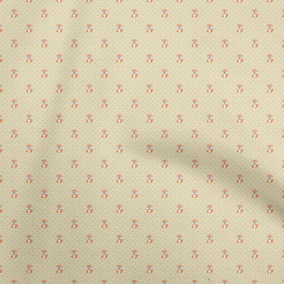 oneOone Cotton Poplin Light Yellow Fabric Asian Theme Japanese Fabric For Sewing Printed Craft Fabric By The Yard 56 Inch Wide