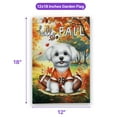 thumbnail image 5 of Hello Fall Maltese Football Welcome Autumn with Leaves Pumpkins Garden Flag 12x18in Double Sided Maltese Dog Lover Gifts Idea Outdoor Decor - 00012, 5 of 5