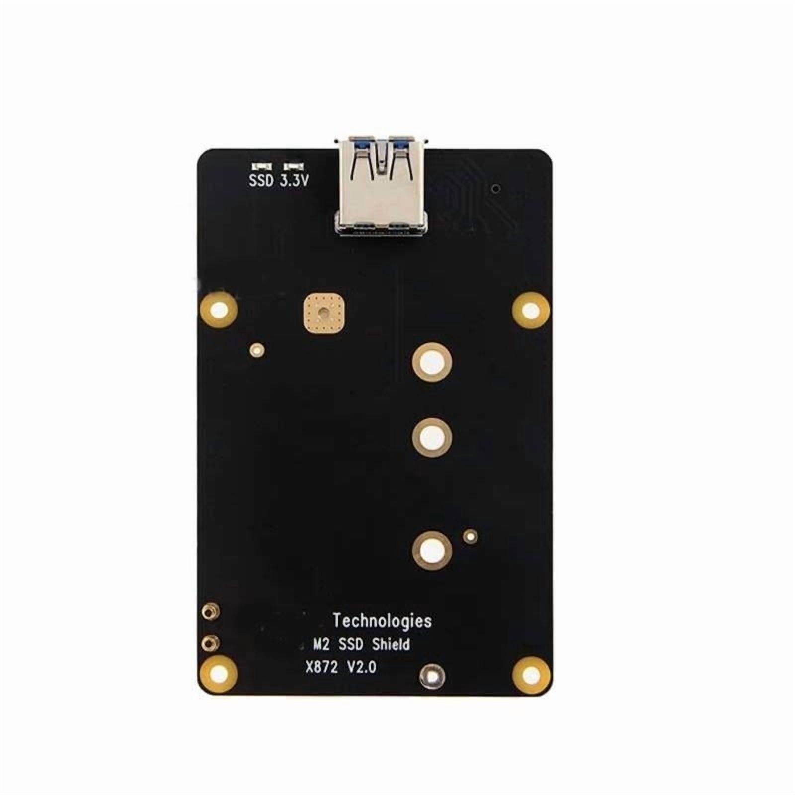 X872 USB 3.0 To NVMe SSD Expansion Board For Raspberry Pi 4, M.2 Drive 2230 2242 2260 2280 Compatible 5Gbps Transfer