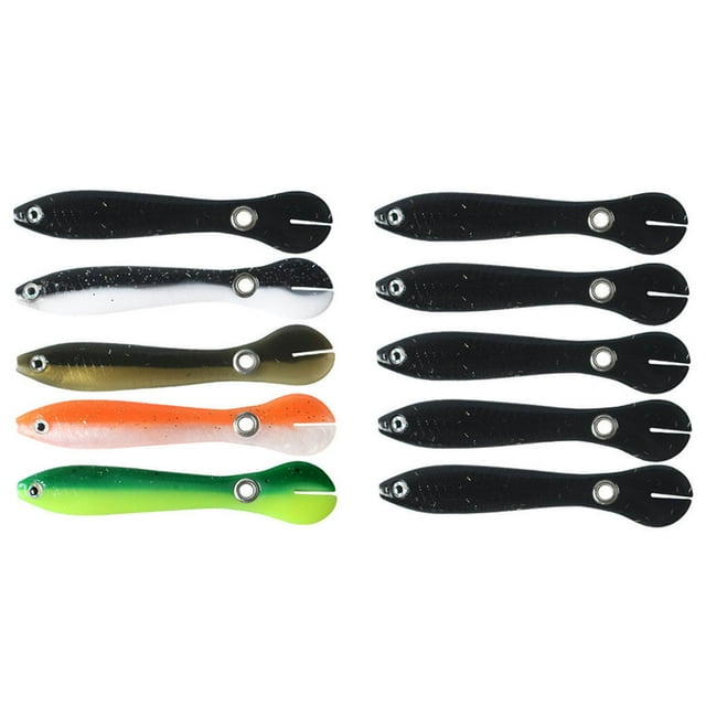 Bionic Bait Artificial Lures Fishing Tackle Lake Bright Color Multicolored Professional Space Saving Swim Baits Colorful/Black 10cm