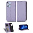 thumbnail image 1 of TECH CIRCLE Luxury PU Leather Flip Case for Apple iPhone 14 Pro,Full Protection Hidden Magnetic Closure Folio ID Credit Card Slots Holder Wallet Phone Cover,Purple, 1 of 12