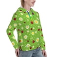 thumbnail image 2 of KLL Daisies And Ladybugs for Womens Pullover Hoodie with Pocket Hooded Long Sleeve Shirts Sweatshirt for Women-X-Large, 2 of 7