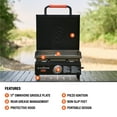 thumbnail image 4 of Blackstone OTG 17" Tabletop Propane Omnivore Griddle with Hood, 4 of 10