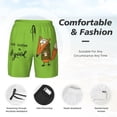 thumbnail image 3 of Rocae Drink Coffee And Do Good for Men's Swim Trunks Quick Dry With Two Side Pockets and One Lined Patch PocketMedium, 3 of 9